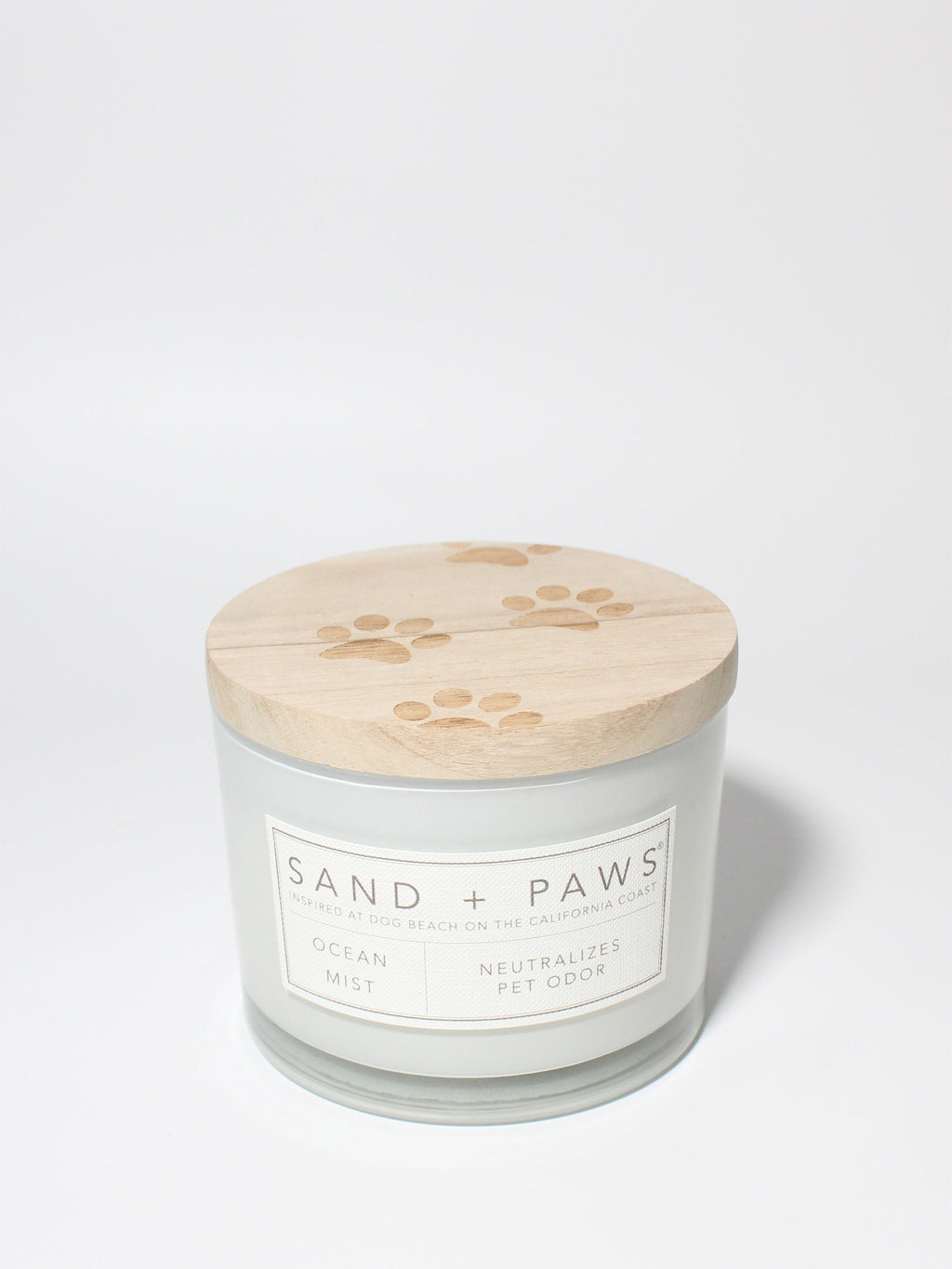 Luxurious Sand + Paws Ocean Mist 12 oz scented candle