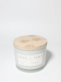 Luxurious Sand + Paws Ocean Mist 12 oz scented candle