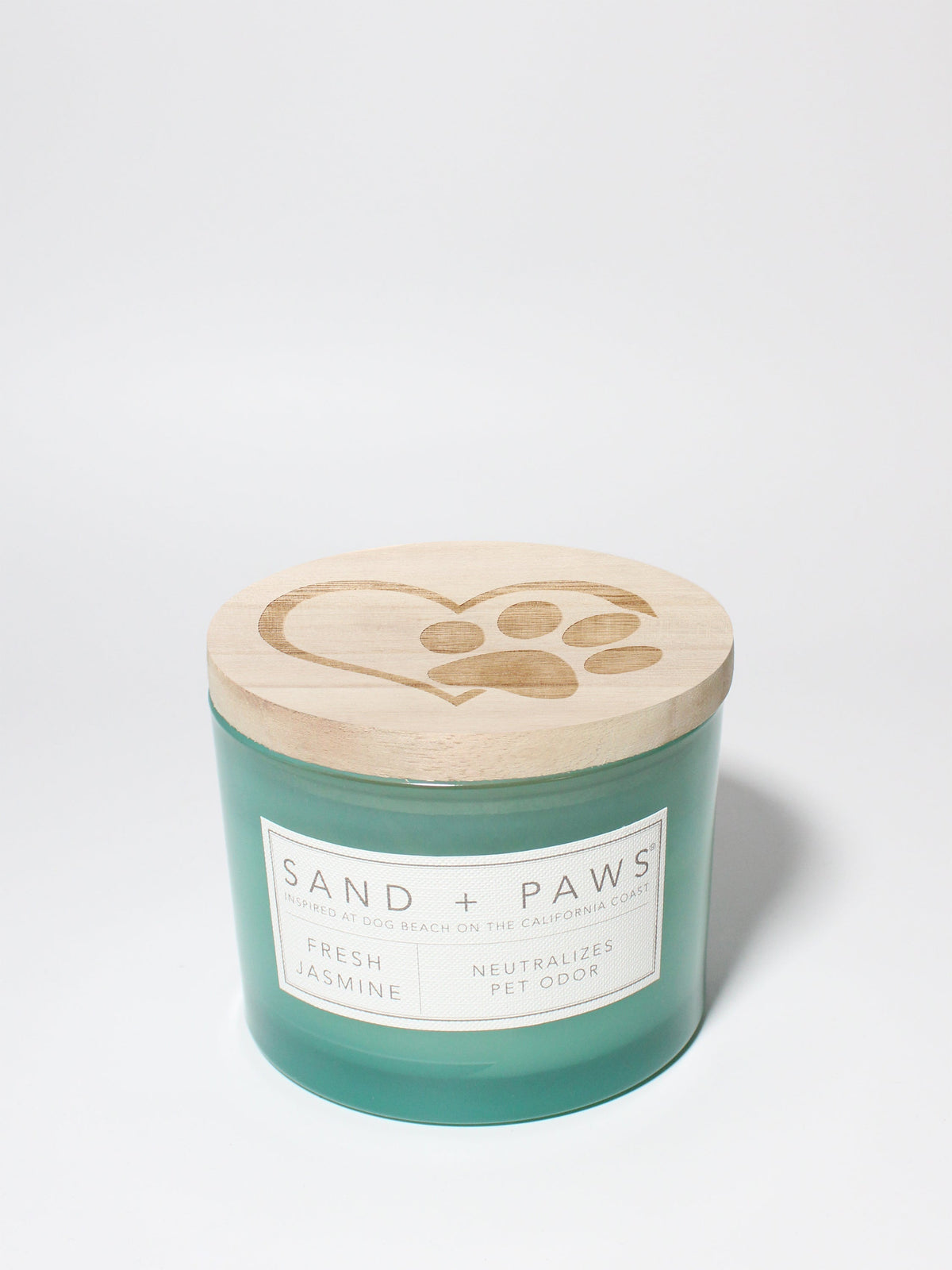 Luxurious Sand + Paws Fresh Jasmine 12 oz scented candle