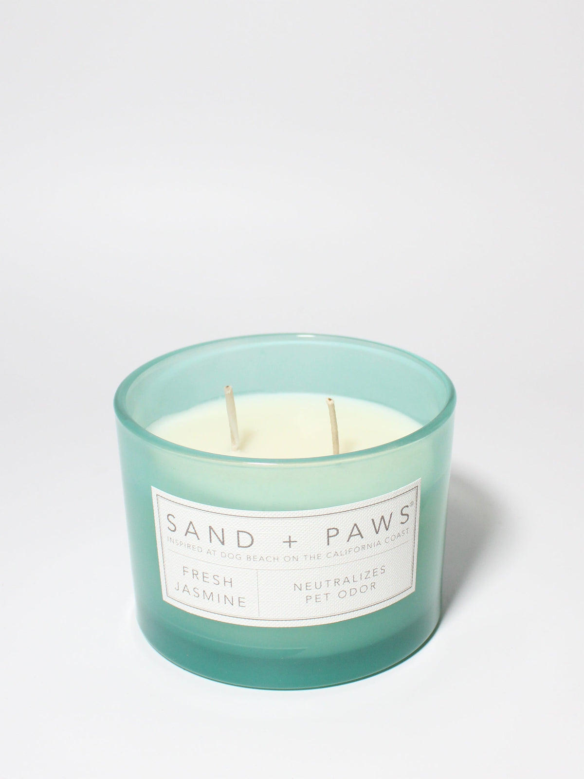 Luxurious Sand + Paws Fresh Jasmine 12 oz scented candle