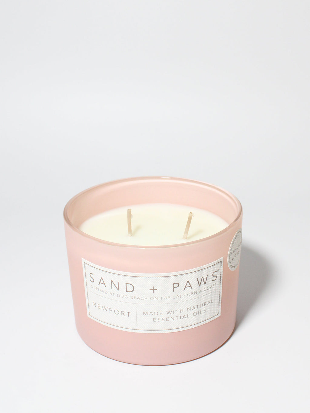Luxurious Sand + Paws Newport 12 oz scented candle