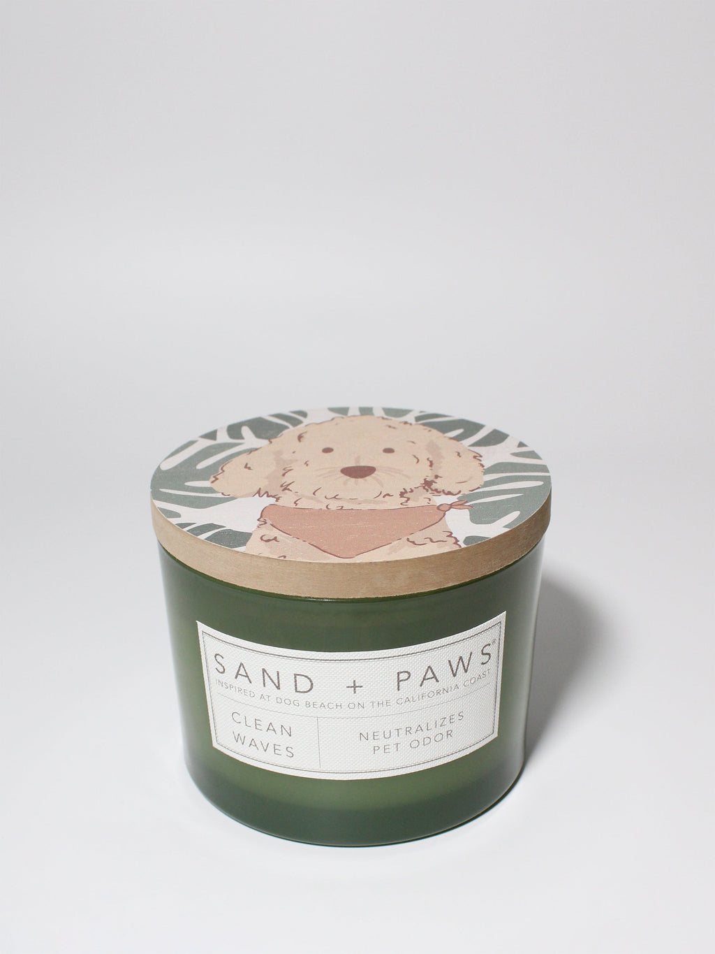 Luxurious Sand + Paws Clean Waves 12 oz scented candle