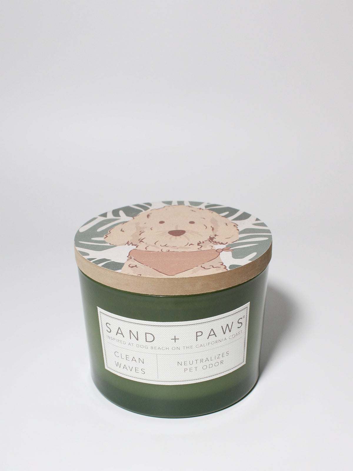 Luxurious Sand + Paws Clean Waves 12 oz scented candle
