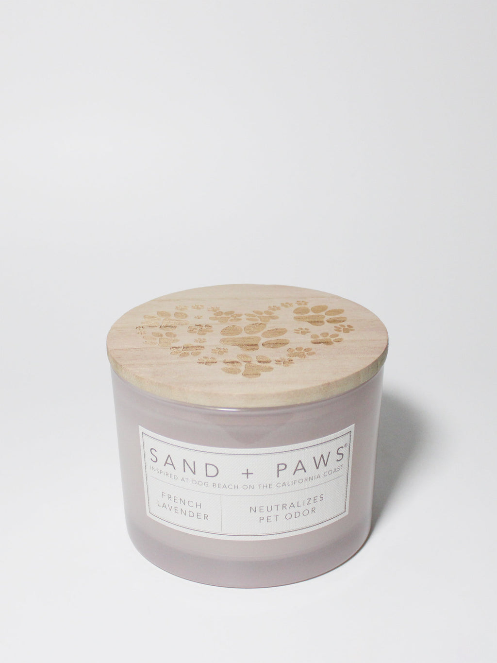 Luxurious Sand + Paws French Lavender 12 oz scented candle
