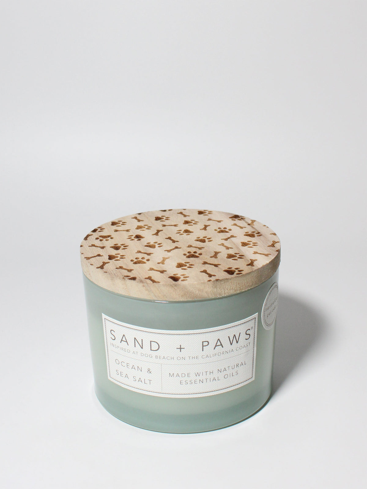 Luxurious Sand + Paws Ocean & Sea Salt 12 oz scented candle