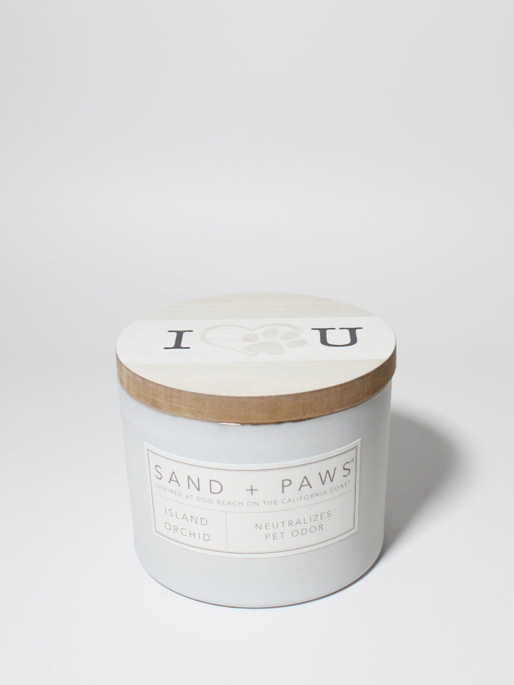 Luxurious Sand + Paws Island Orchid 12 oz scented candle