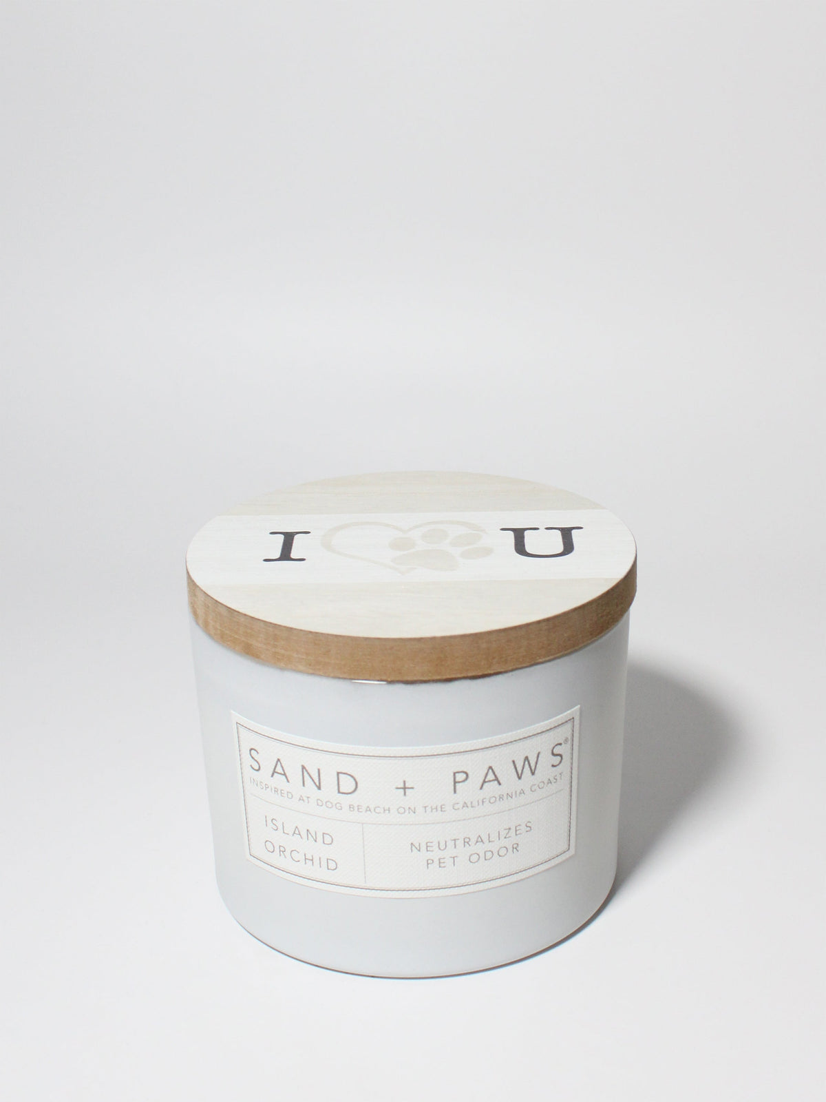 Luxurious Sand + Paws Island Orchid 12 oz scented candle