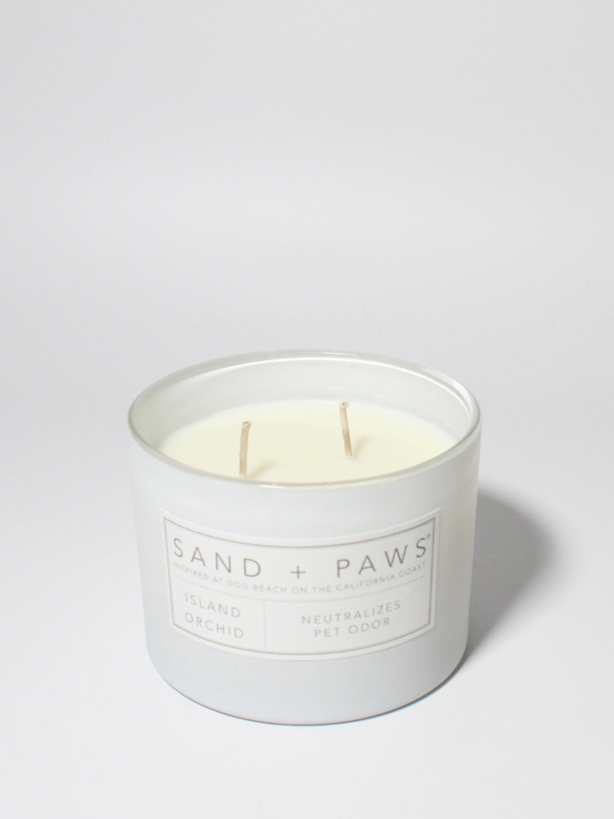 Luxurious Sand + Paws Island Orchid 12 oz scented candle