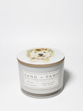 Luxurious Sand + Paws Mango Tangerine 12 oz scented candle