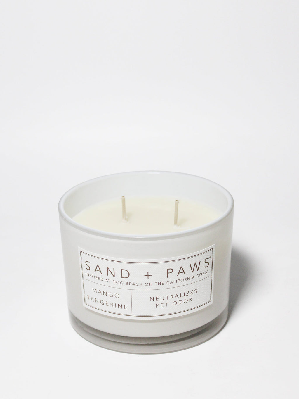 Luxurious Sand + Paws Mango Tangerine 12 oz scented candle