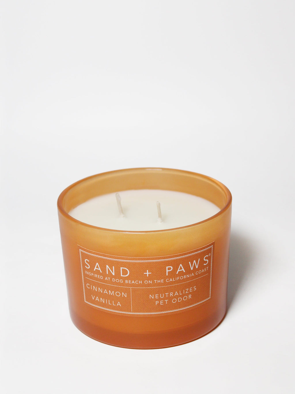 Luxurious Sand + Paws Cinnamon Vanilla 12 oz scented candle