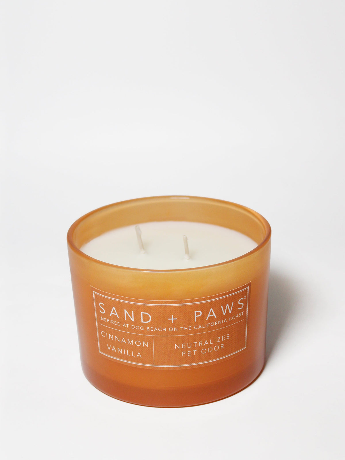 Luxurious Sand + Paws Cinnamon Vanilla 12 oz scented candle