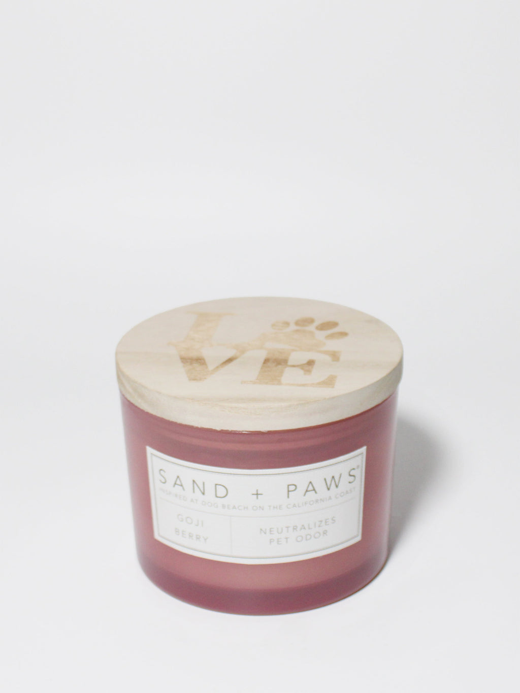 Luxurious Sand + Paws Goji Berry 12 oz scented candle