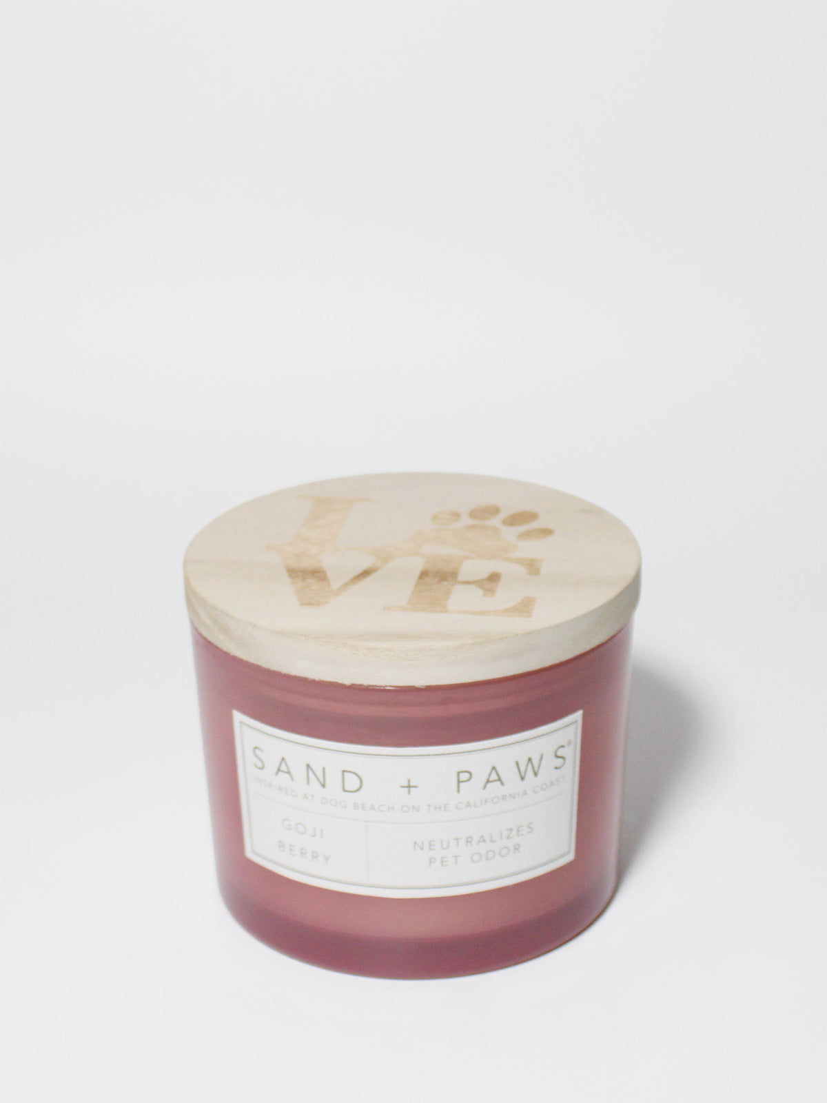 Luxurious Sand + Paws Goji Berry 12 oz scented candle