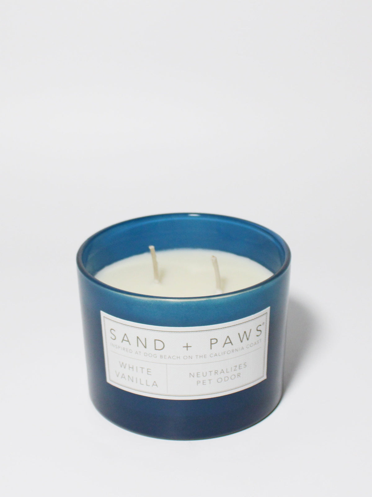 Luxurious Sand + Paws White Vanilla 12 oz scented candle