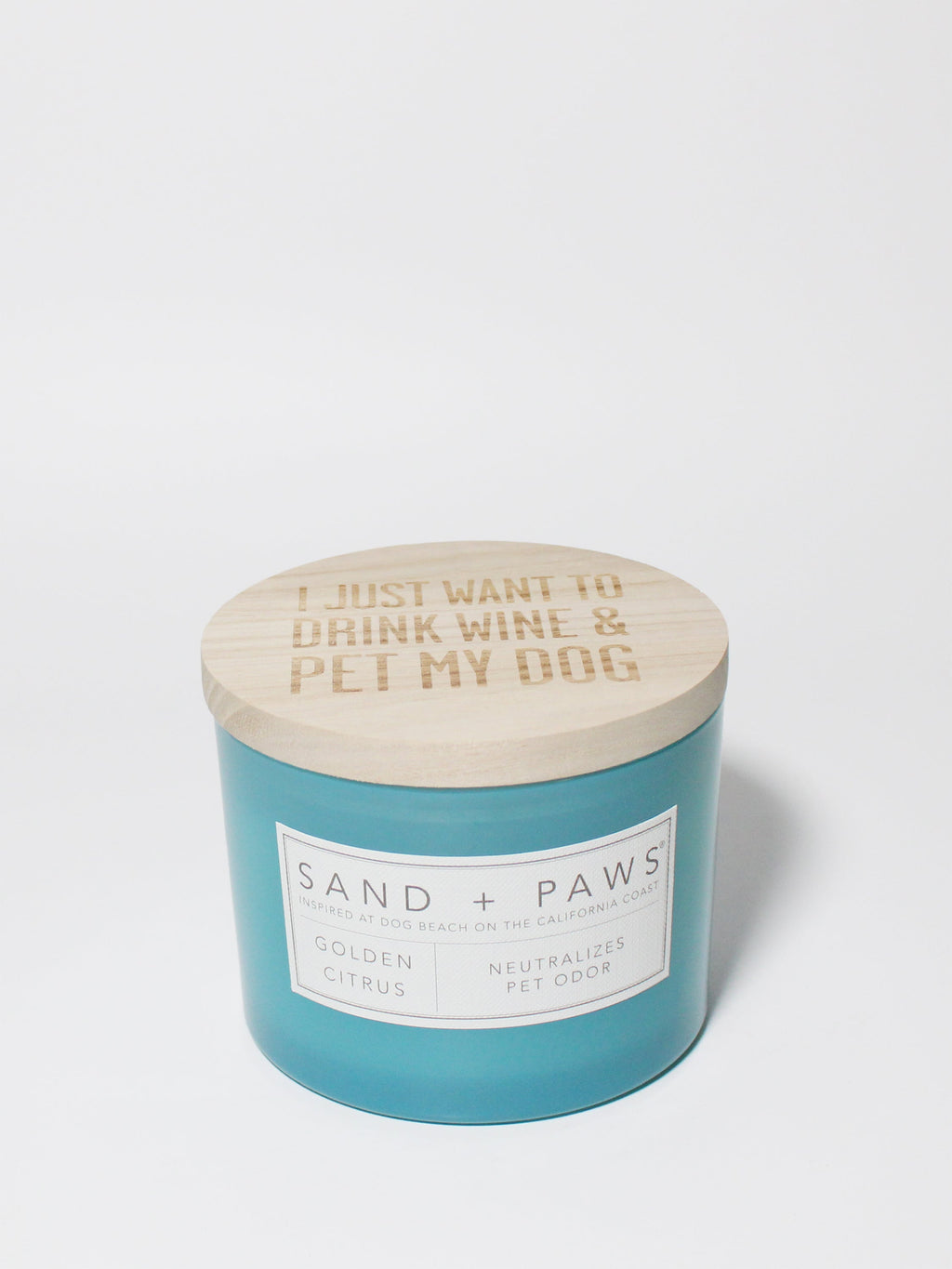 Luxurious Sand + Paws Golden Citrus 12 oz scented candle