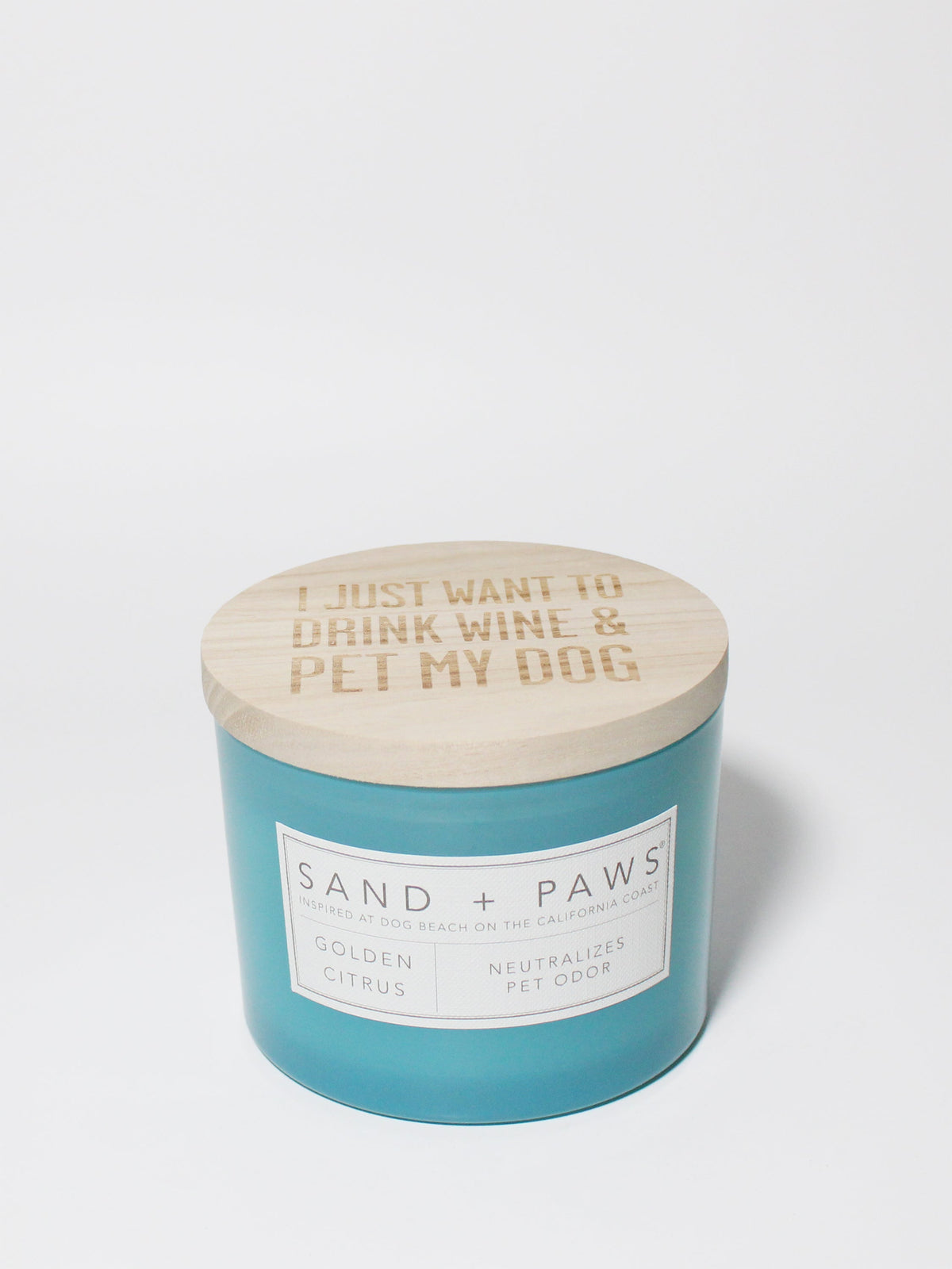 Luxurious Sand + Paws Golden Citrus 12 oz scented candle