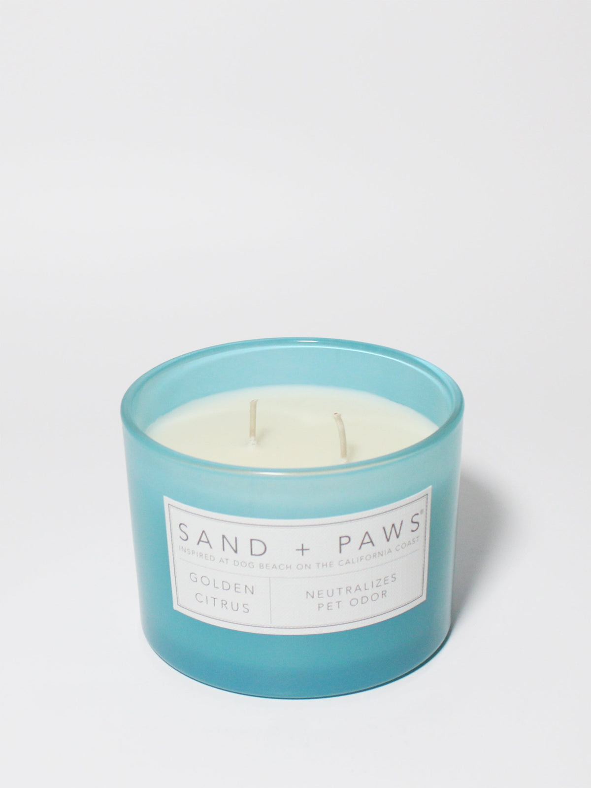 Luxurious Sand + Paws Golden Citrus 12 oz scented candle