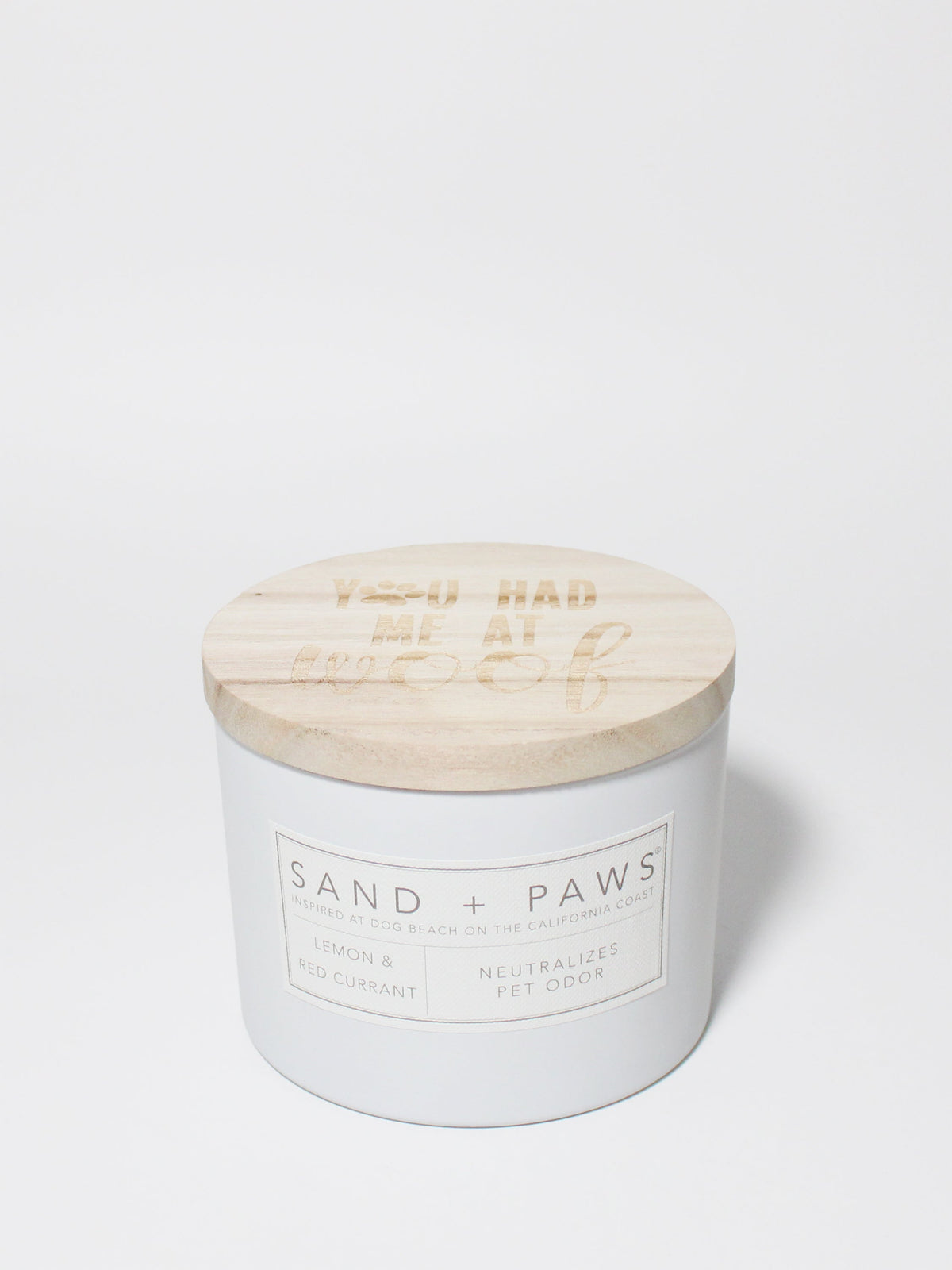 Luxurious Sand + Paws Lemon & Red Currant 12 oz scented candle