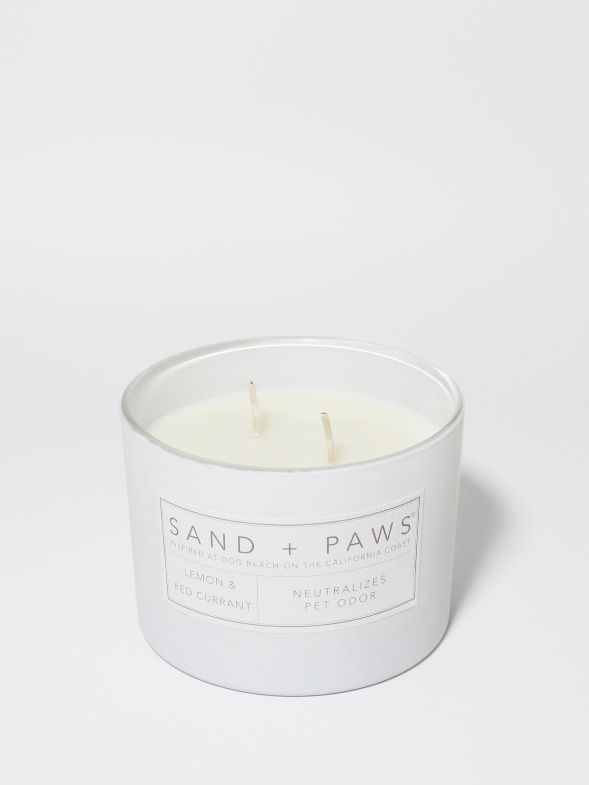 Luxurious Sand + Paws Lemon & Red Currant 12 oz scented candle