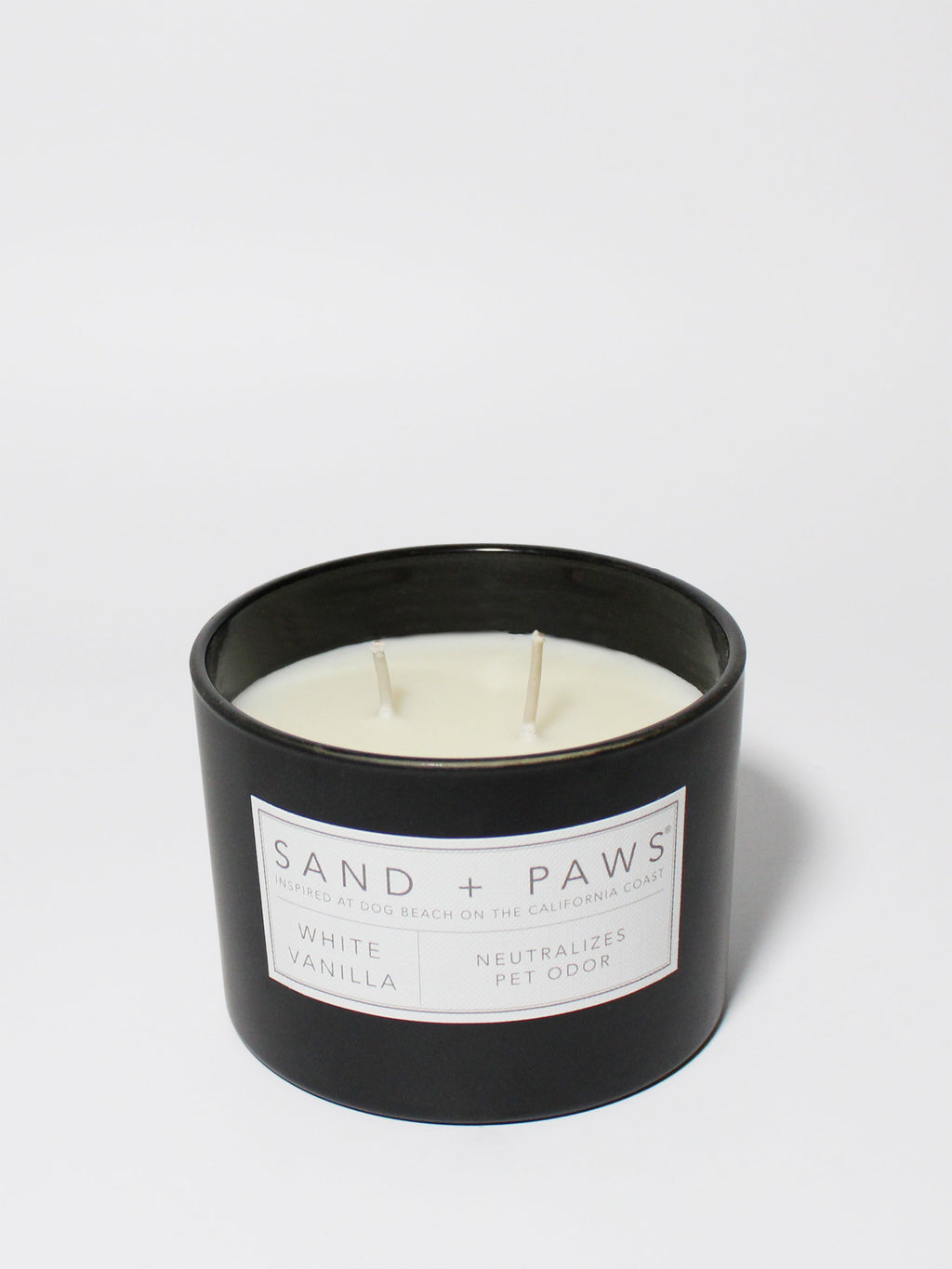 Luxurious Sand + Paws White Vanilla 12 oz scented candle