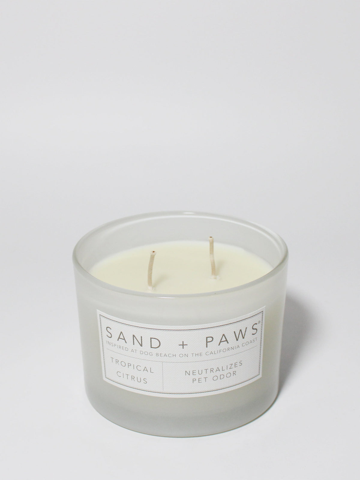 Luxurious Sand + Paws Tropical Citrus 12 oz scented candle