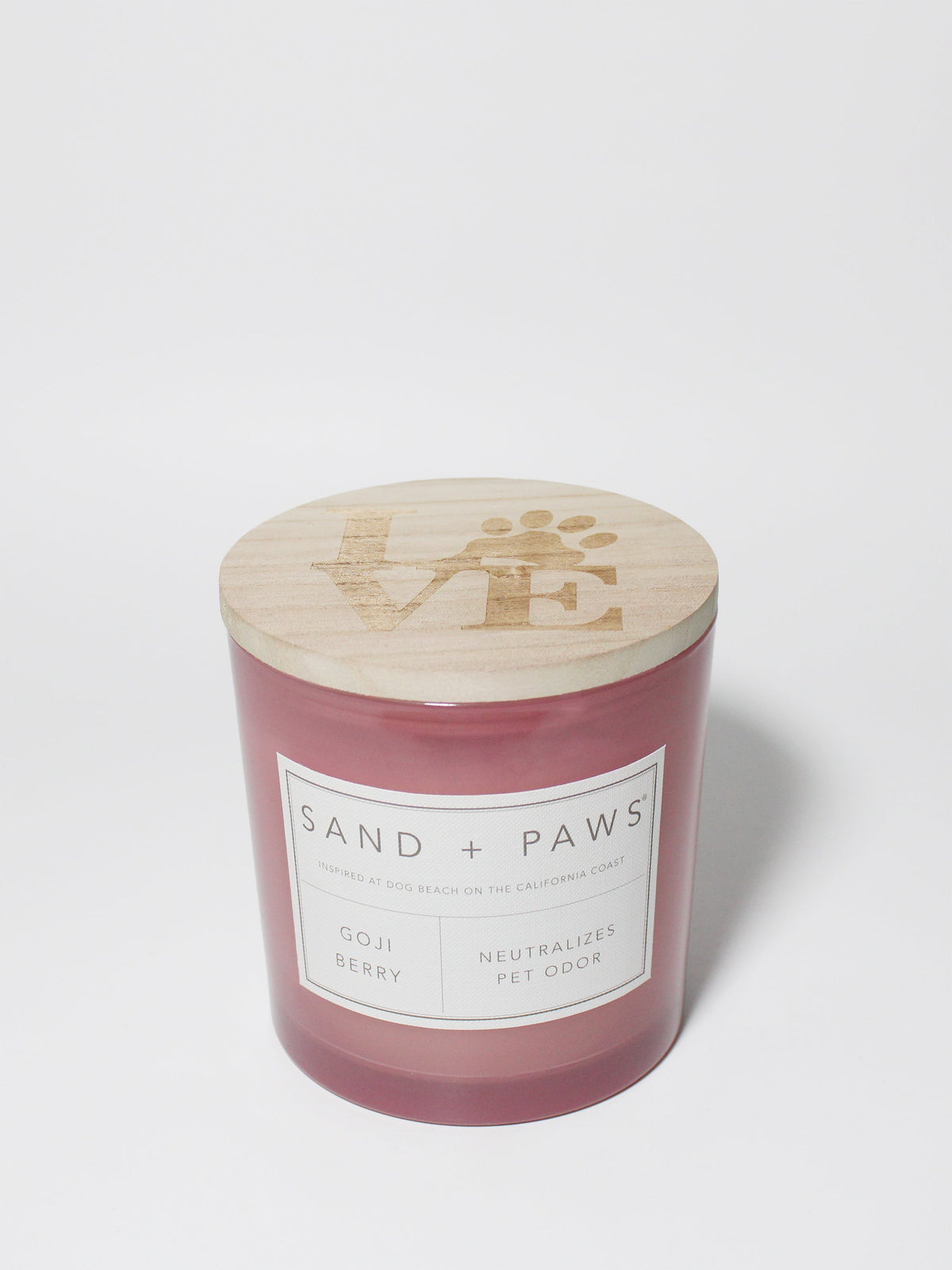 Luxurious Sand + Paws Goji Berry 21 oz scented candle