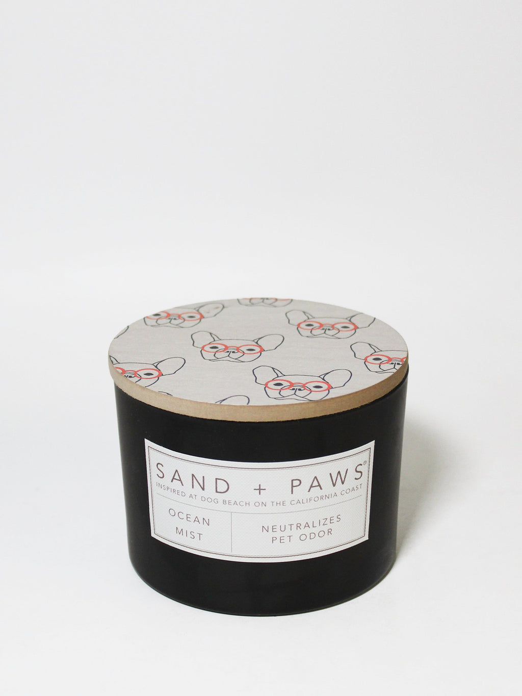 Luxurious Sand + Paws Ocean Mist 12 oz scented candle