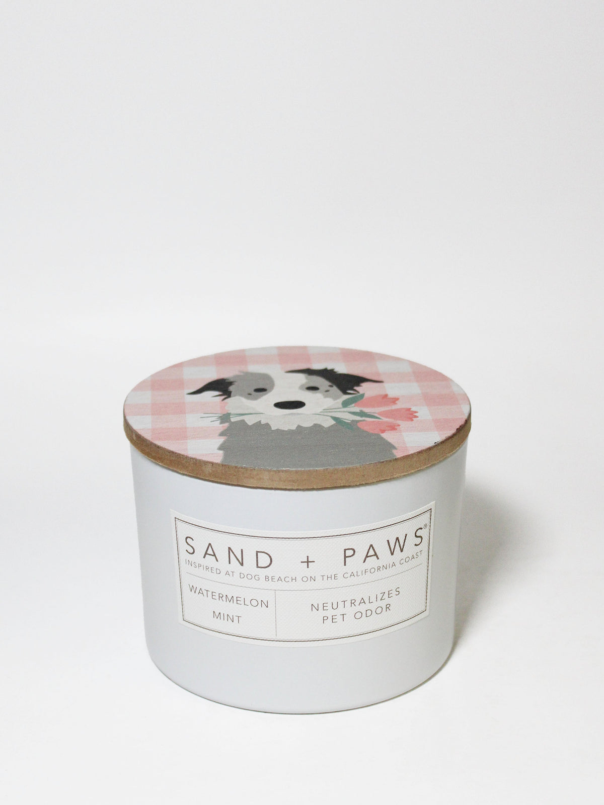 Luxurious Sand + Paws Watermelon Mint 12 oz scented candle
