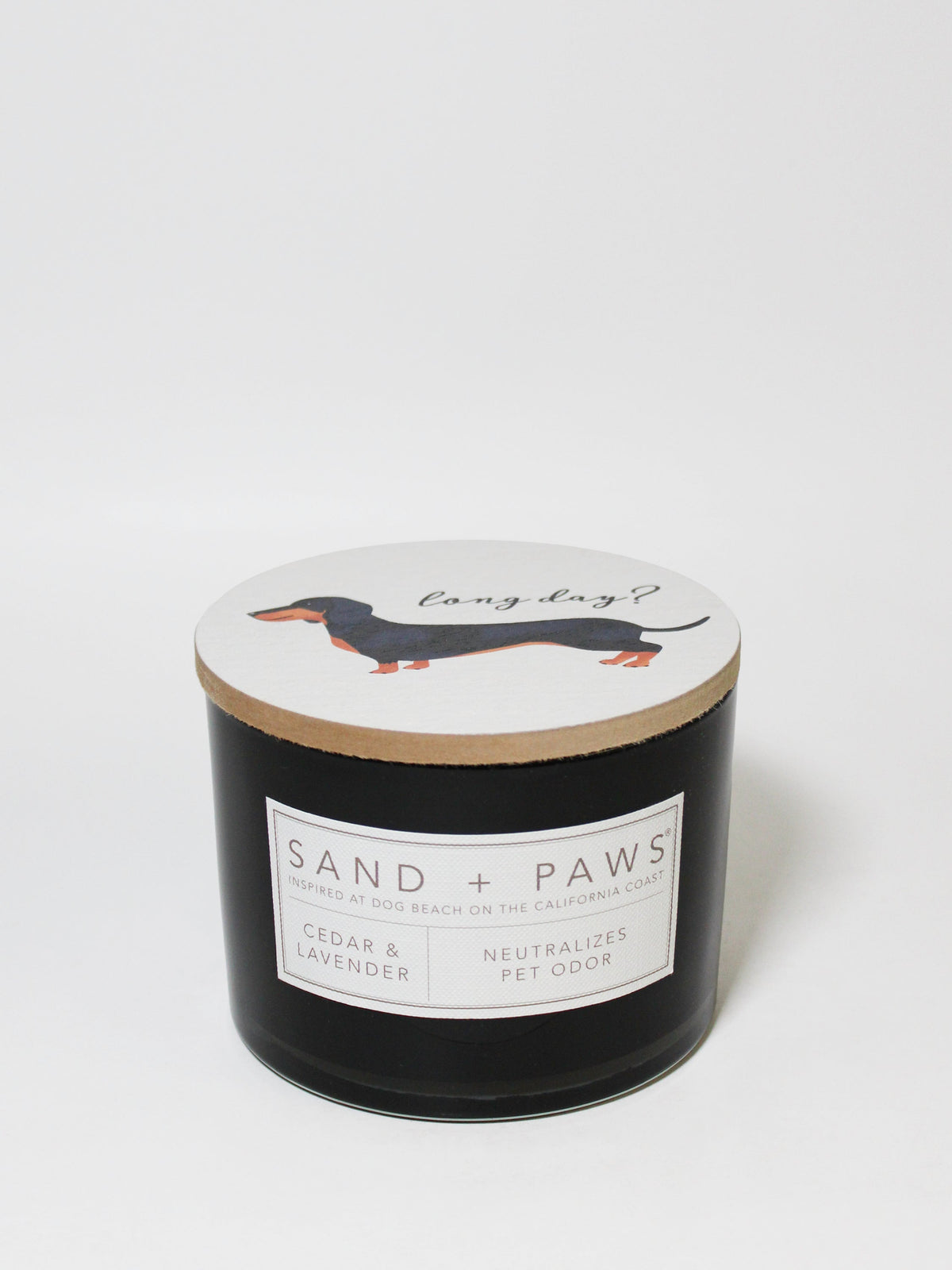 Luxurious Sand + Paws Cedar & Lavender 12 oz scented candle
