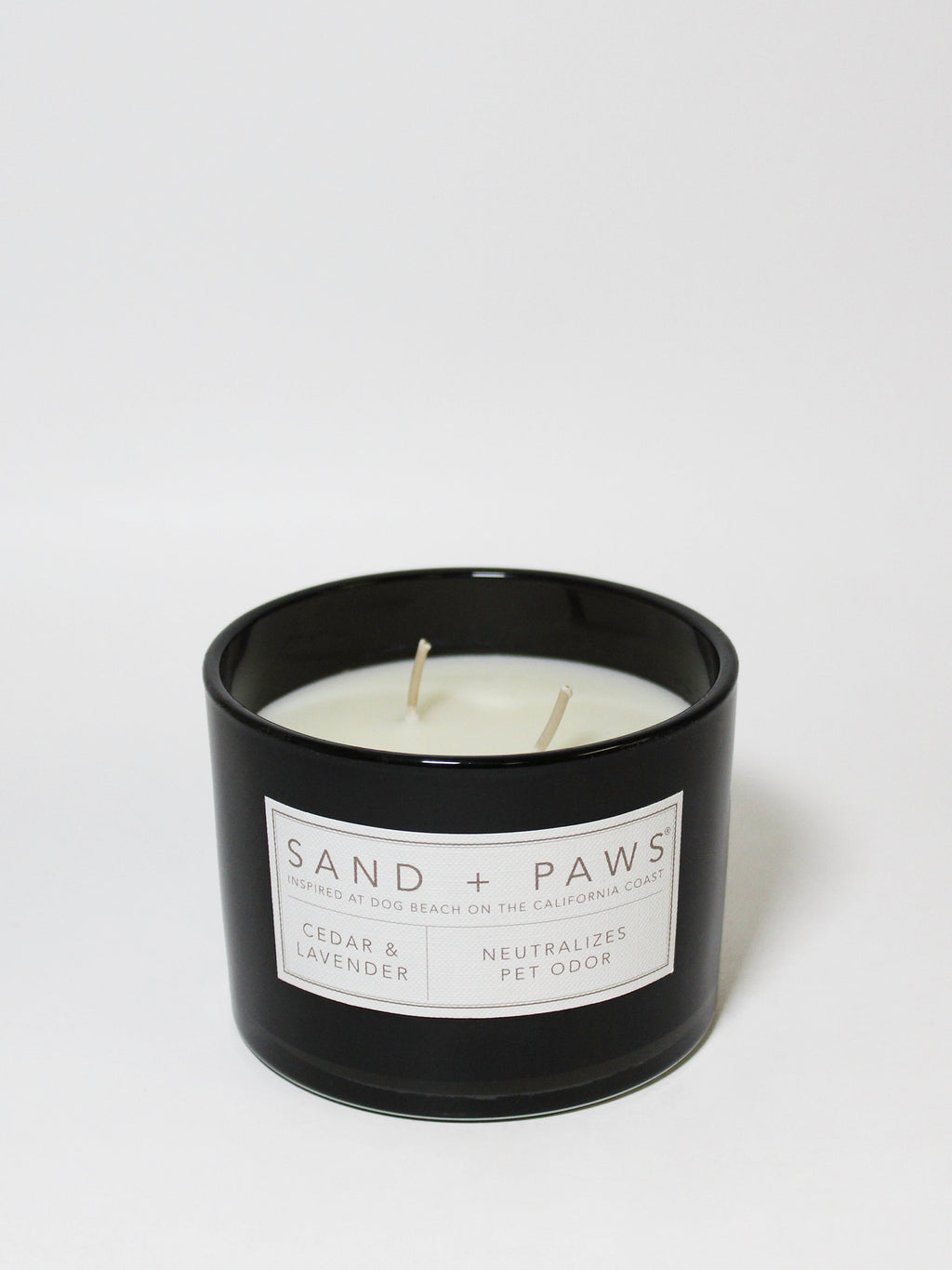 Luxurious Sand + Paws Cedar & Lavender 12 oz scented candle