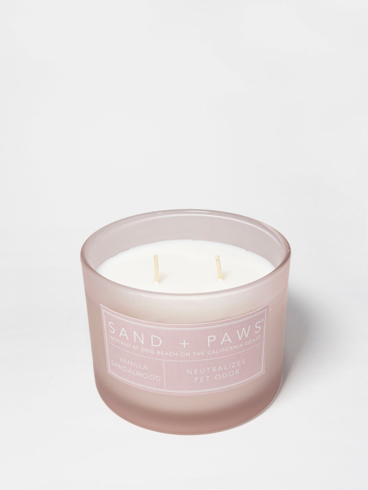 Luxurious Sand + Paws Vanilla Sandalwood 12 oz scented candle