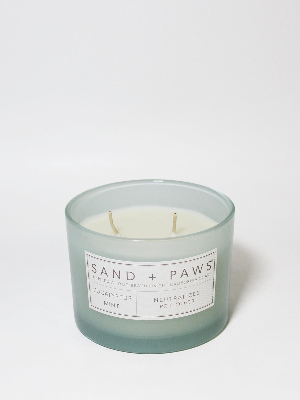 Luxurious Sand + Paws Eucalyptus Mint 12 oz scented candle