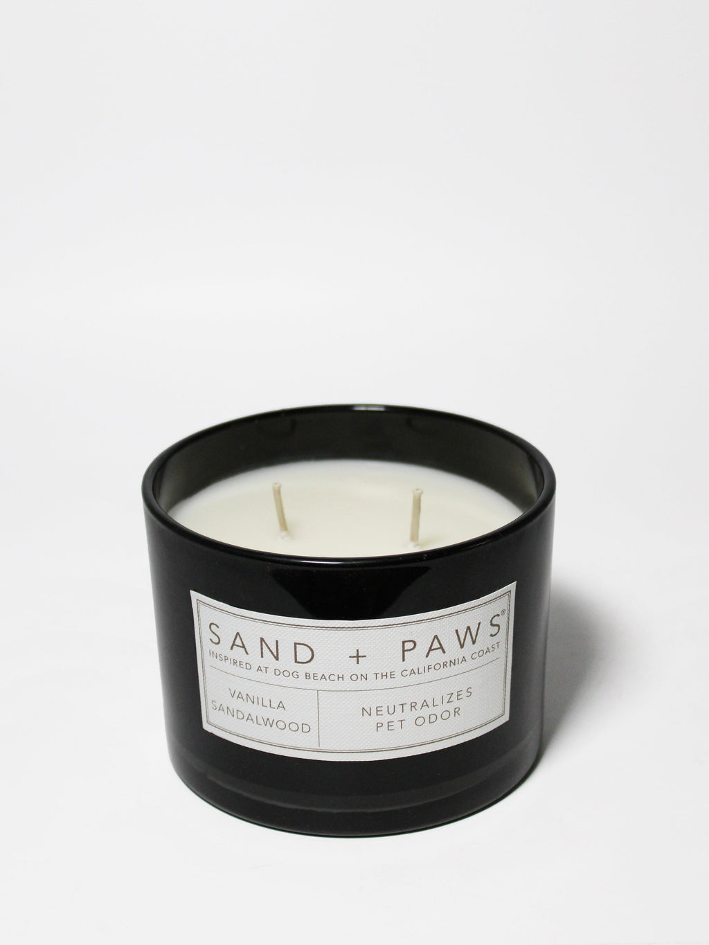 Luxurious Sand + Paws Vanilla Sandalwood 12 oz scented candle