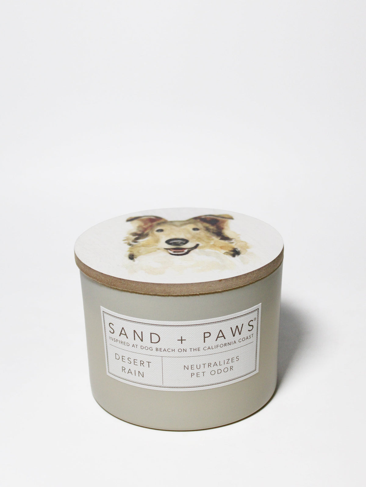 Luxurious Sand + Paws Desert Rain 12 oz scented candle