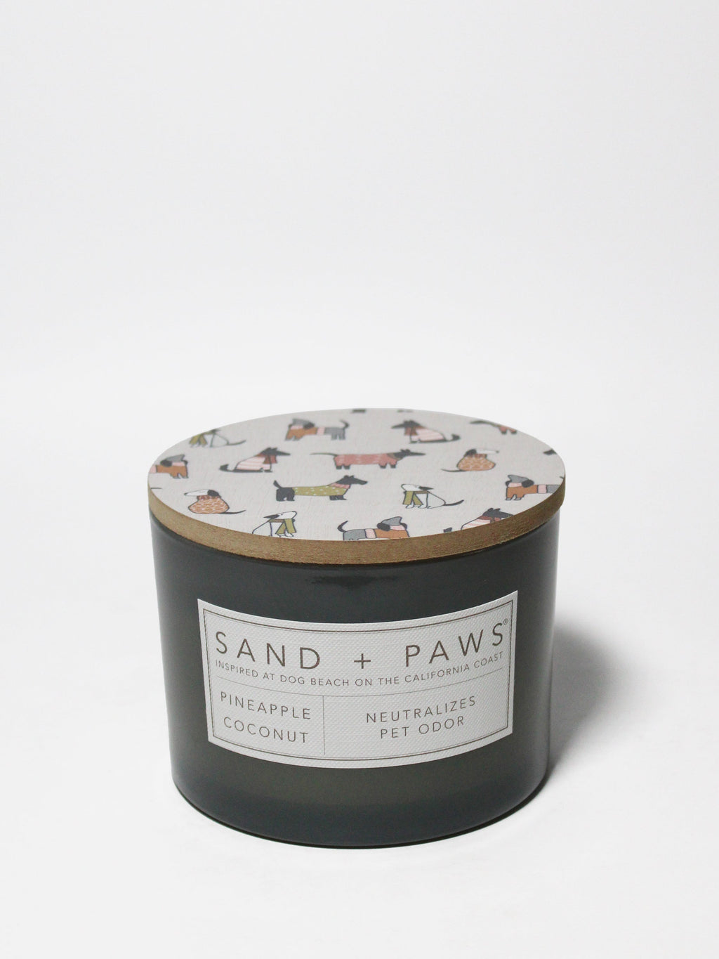 Luxurious Sand + Paws Pineapple Coconut 12 oz scented candle