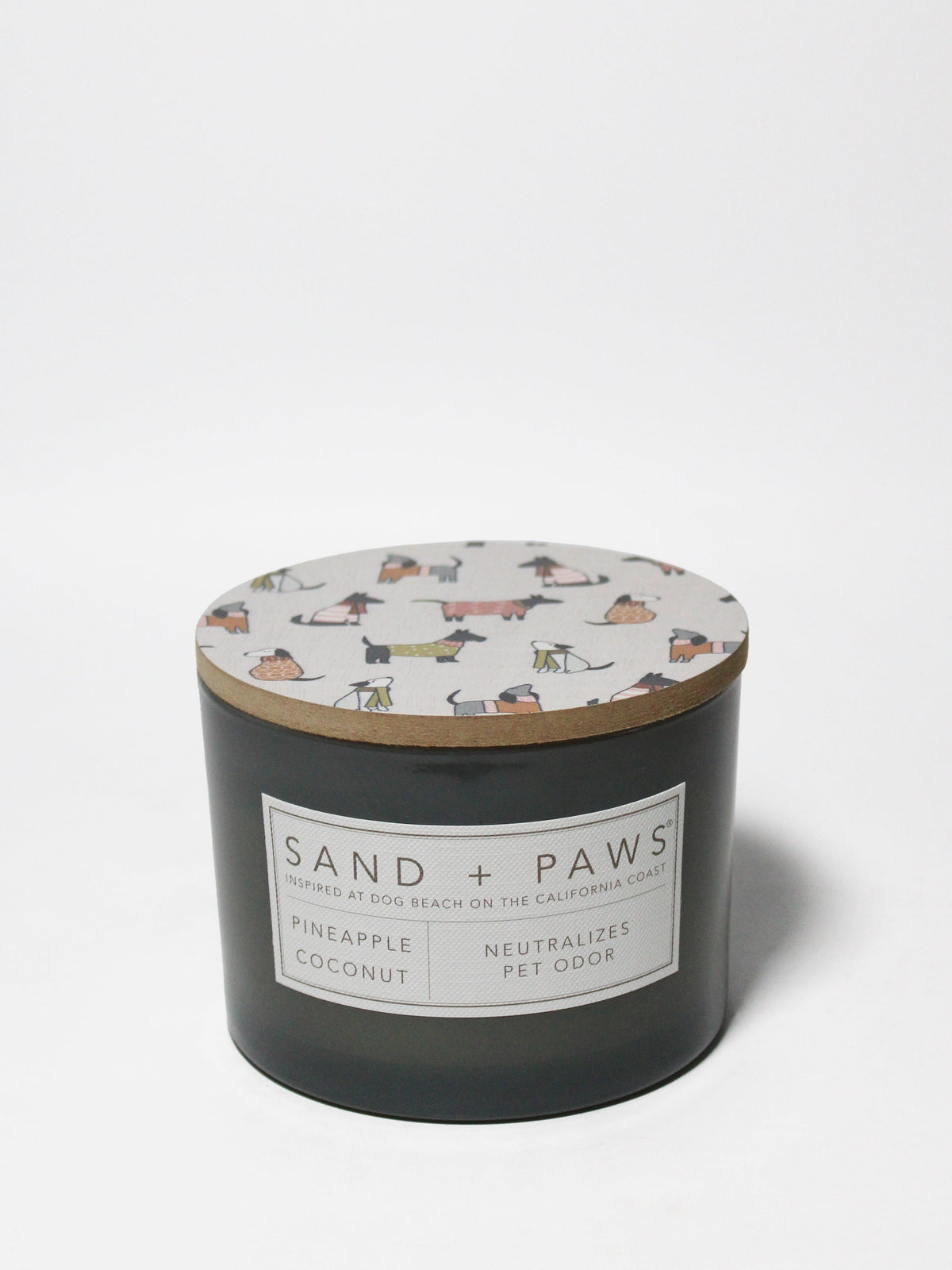 Luxurious Sand + Paws Pineapple Coconut 12 oz scented candle