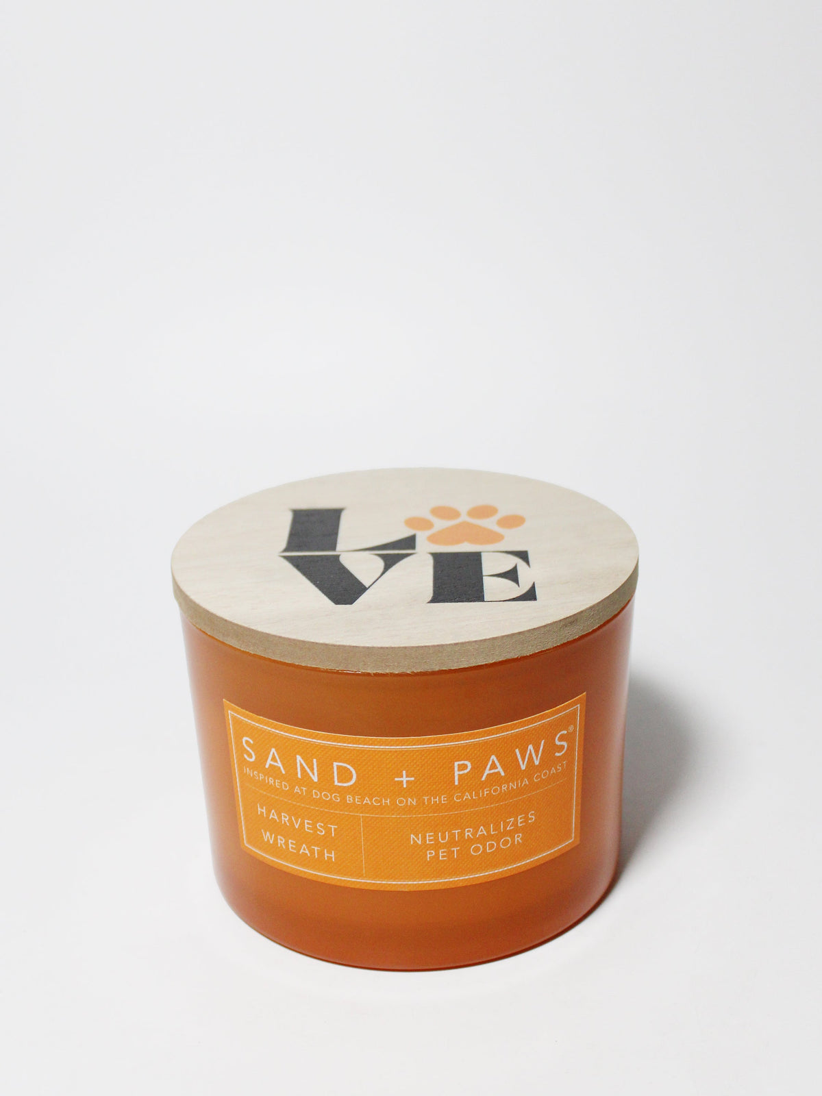 Luxurious Sand + Paws Harvest Wreath 12 oz scented candle