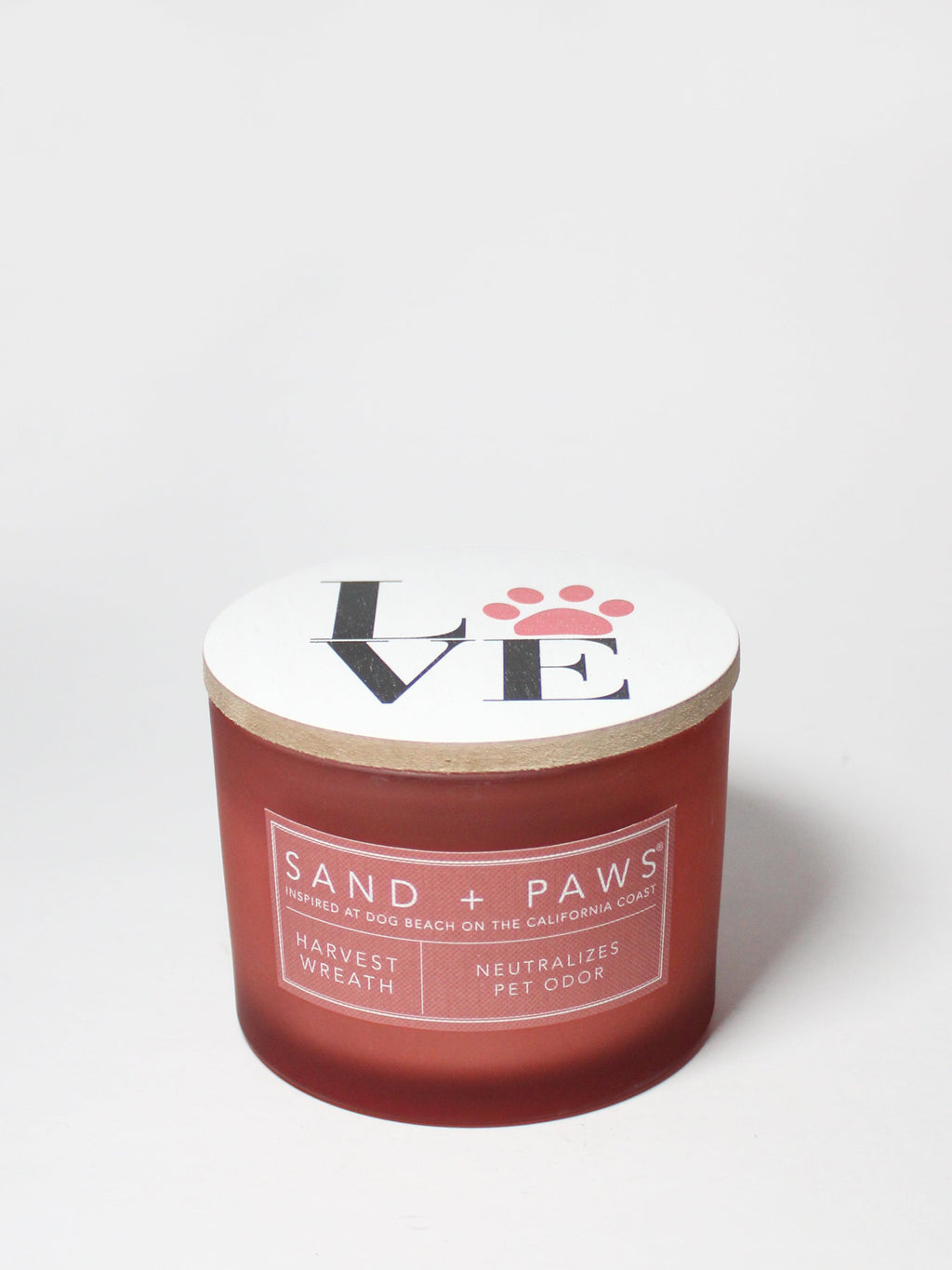 Luxurious Sand + Paws Harvest Wreath 12 oz scented candle