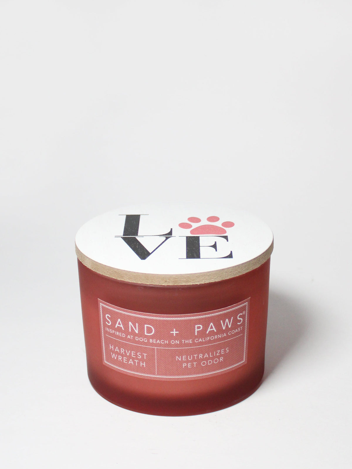 Luxurious Sand + Paws Harvest Wreath 12 oz scented candle