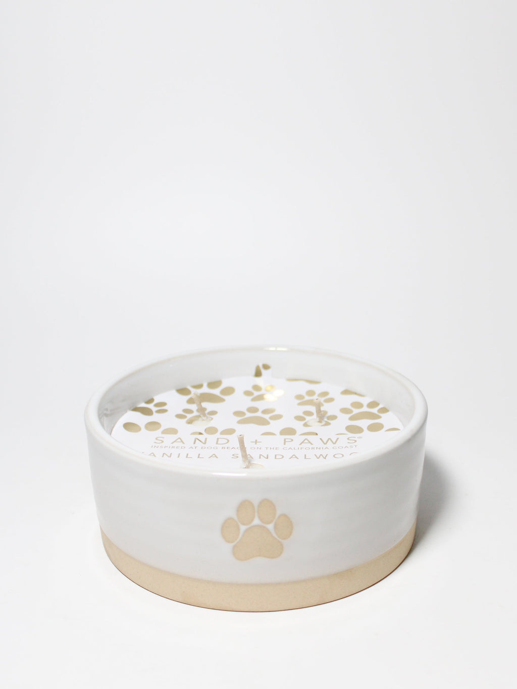 Luxurious Sand + Paws Vanilla Sandalwood 12 oz scented candle