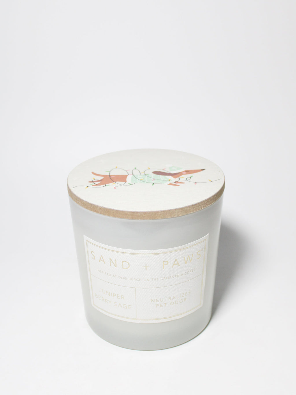 Luxurious Sand + Paws Juniper Berry Sage 21 oz scented candle