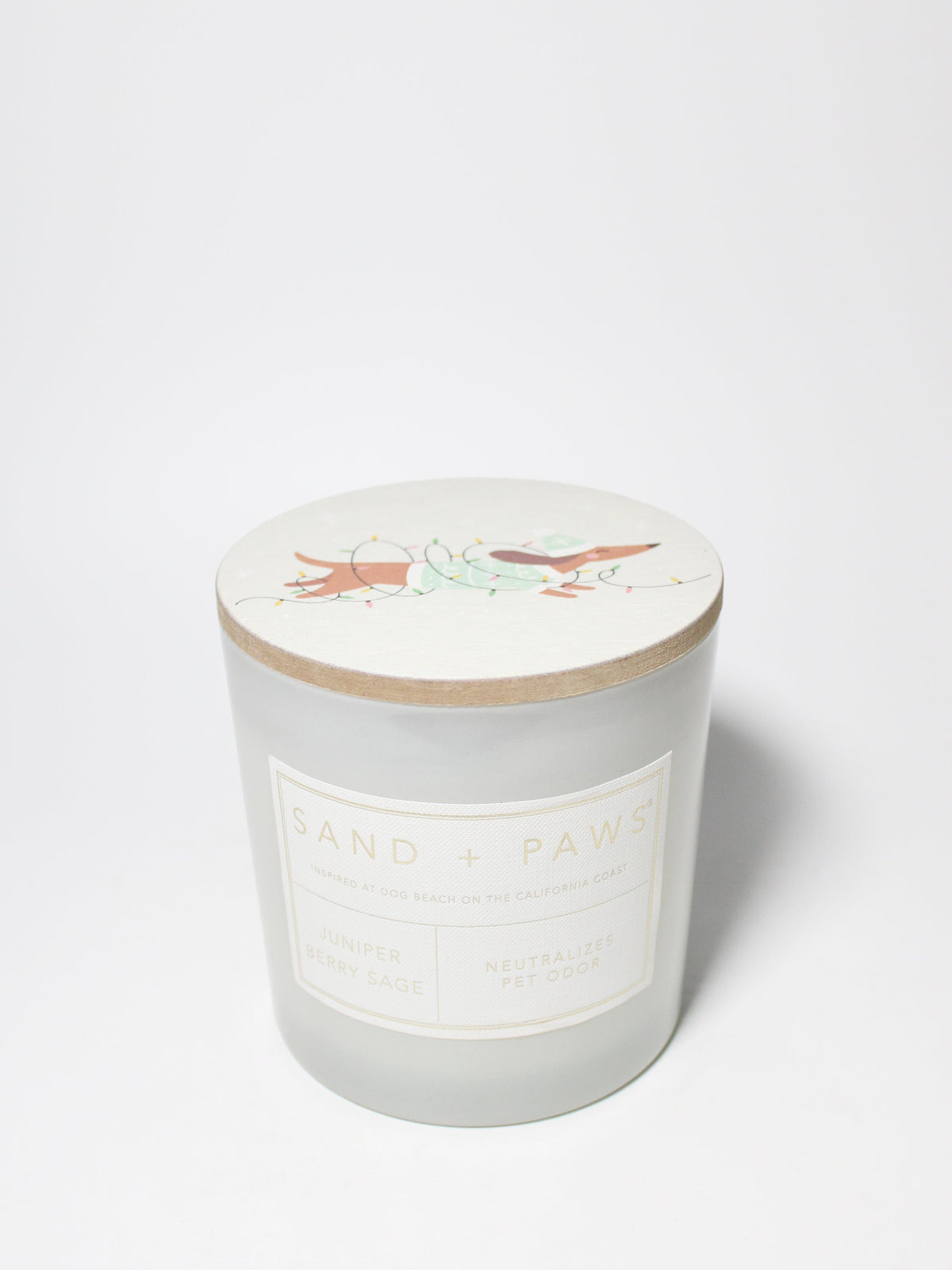 Luxurious Sand + Paws Juniper Berry Sage 21 oz scented candle