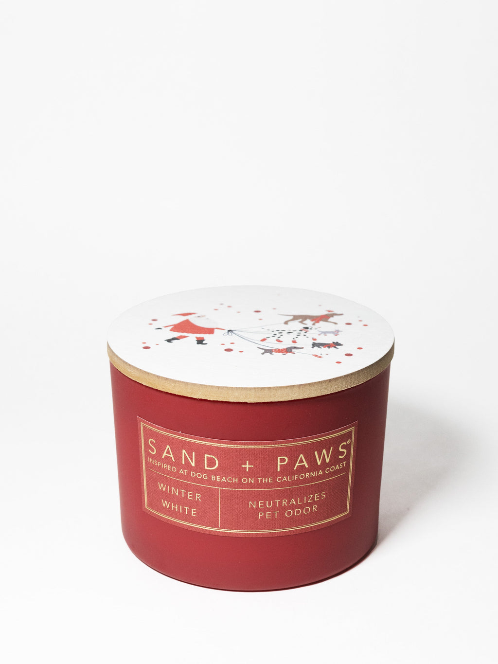Luxurious Sand + Paws Winter White 12 oz scented candle