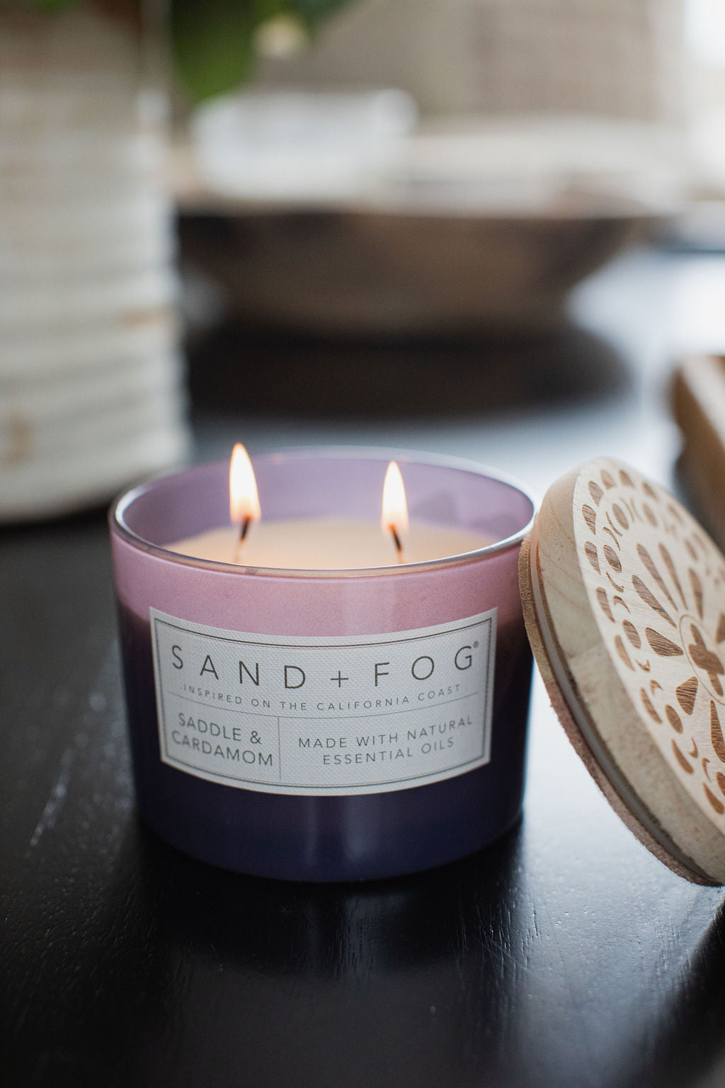 Luxurious Saddle & Cardamom 12 oz scented candle