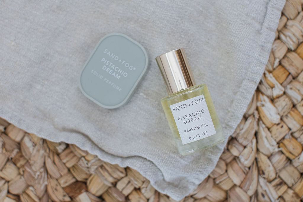 Curated Perfume Oil Rollerball and Solid Perfume Set - Pistachio Dream