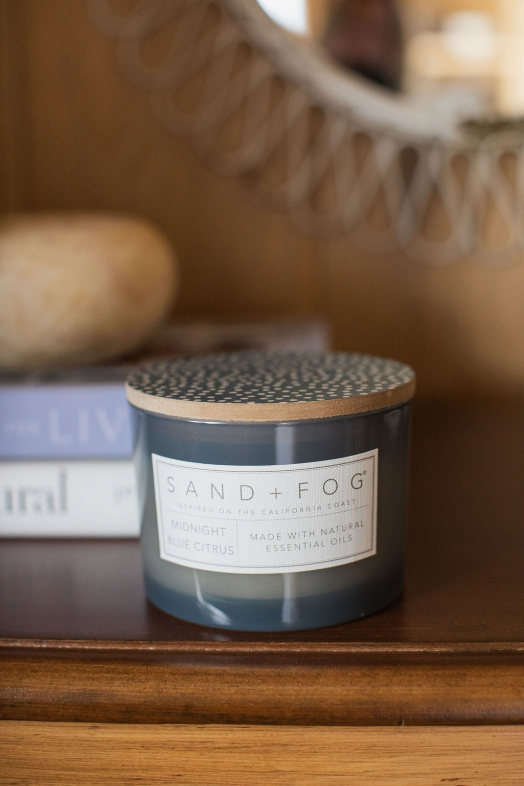 Luxurious Midnight Blue Citrus 12 oz scented candle