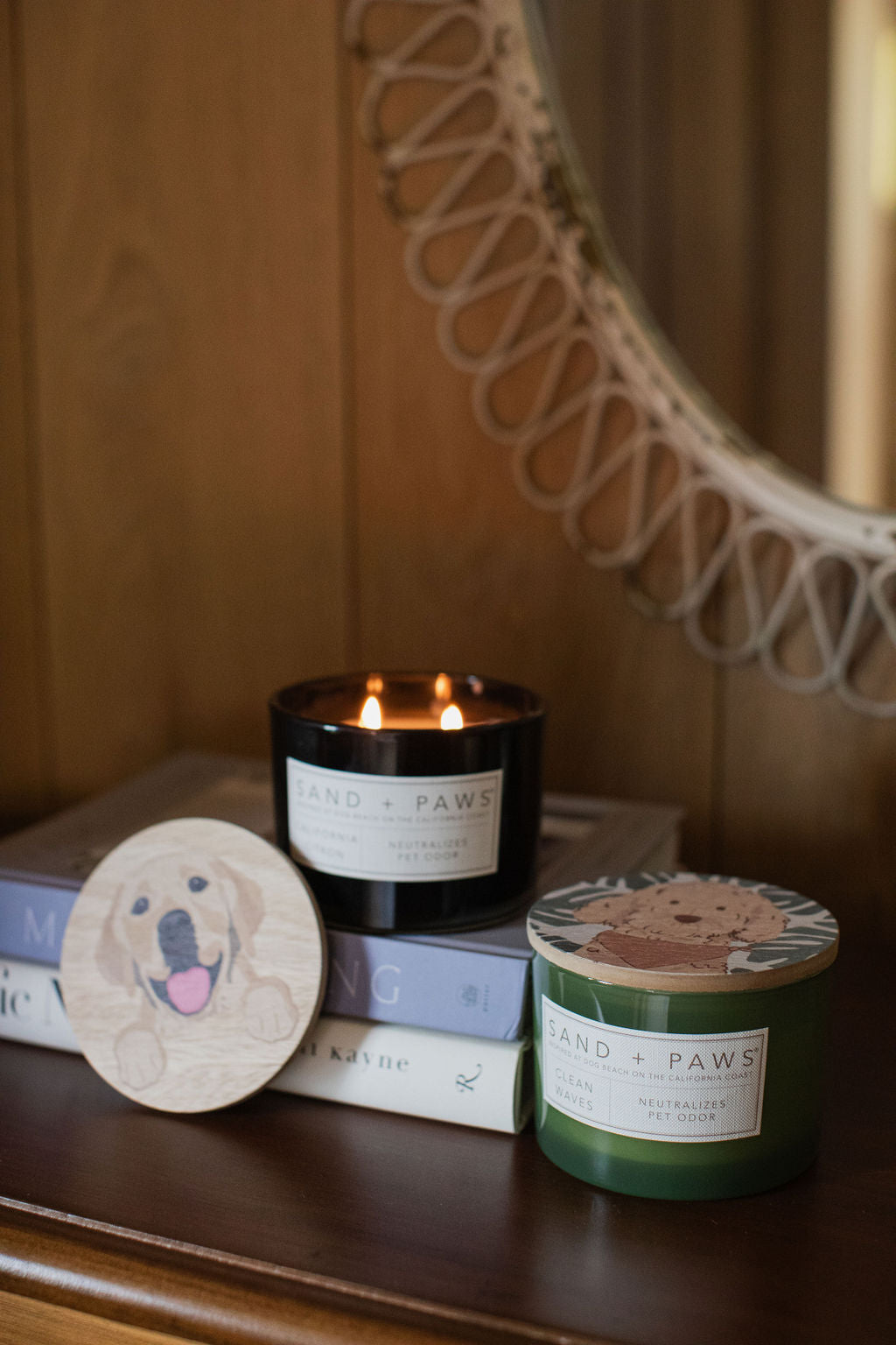 Luxurious Sand + Paws California Citron 12 oz scented candle