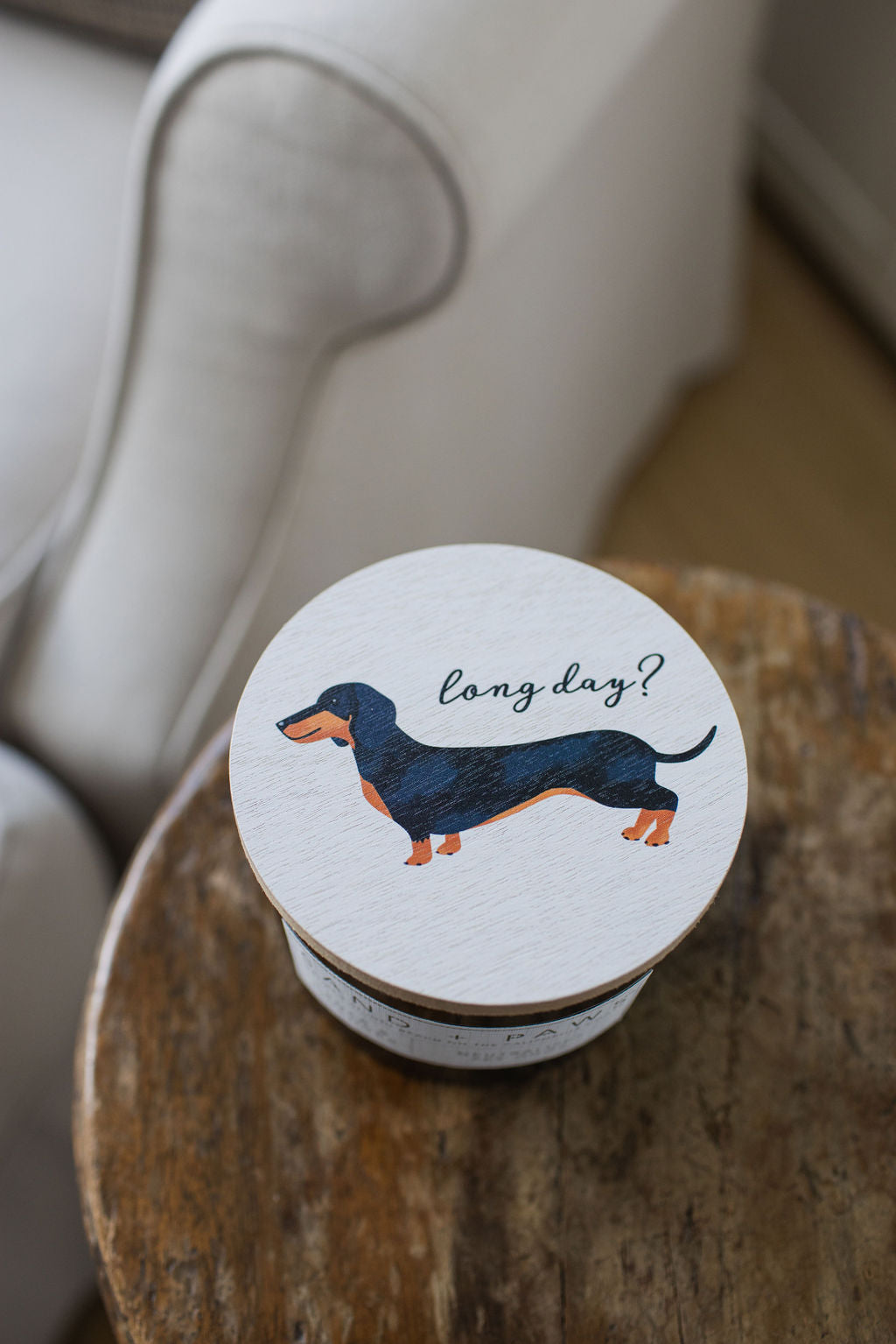 Luxurious Sand + Paws Cedar & Lavender 12 oz scented candle