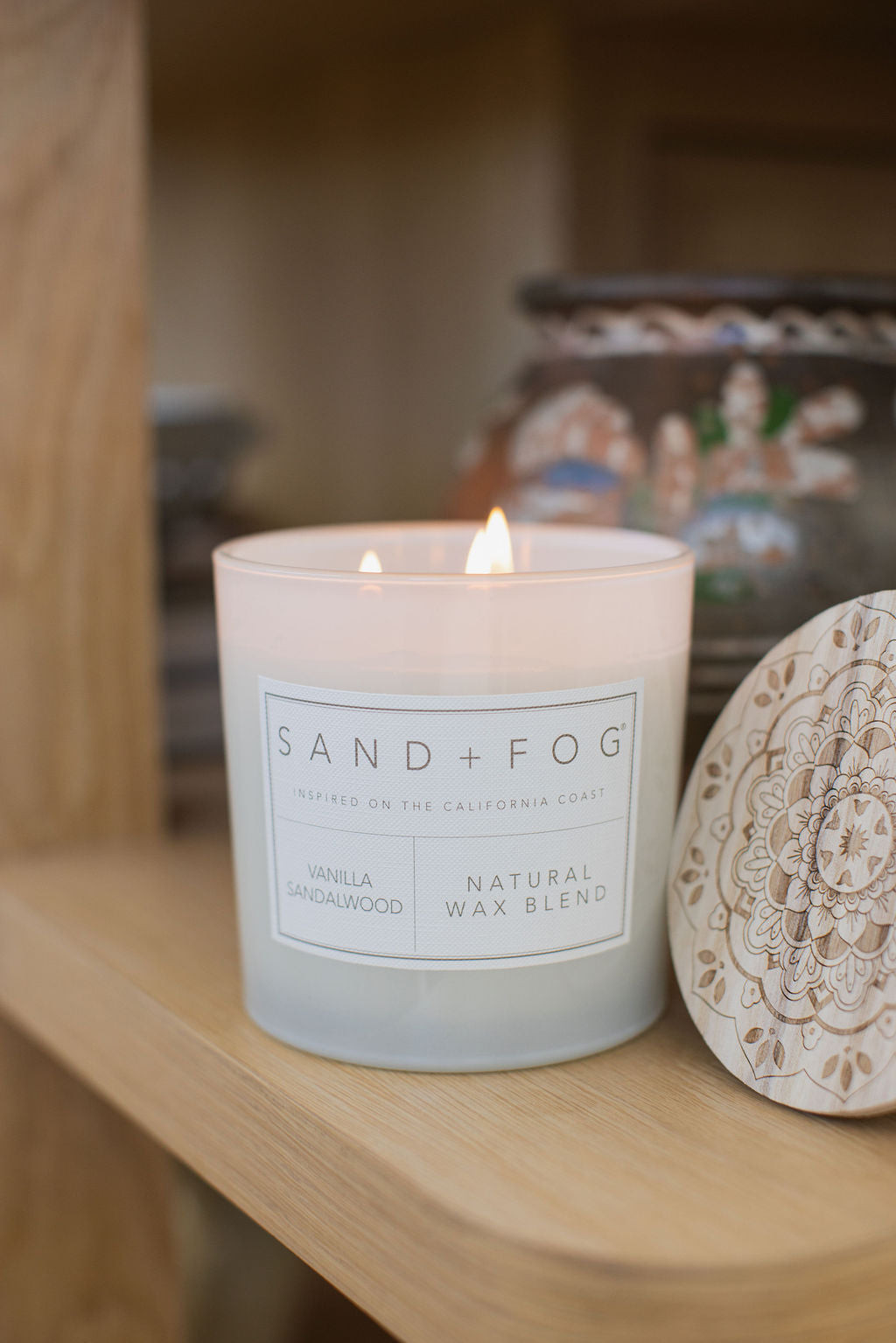 Luxurious Vanilla Sandalwood 21 oz scented candle